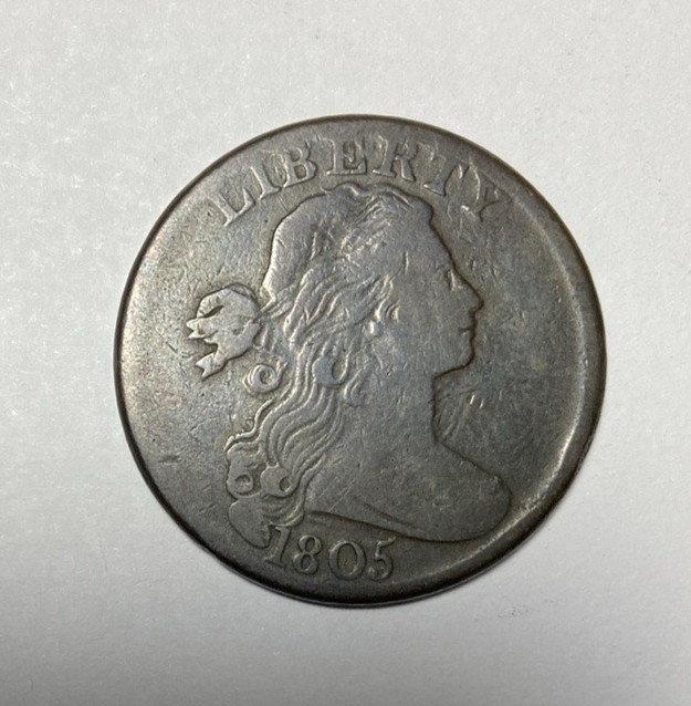 1805 Draped Bust Large Cent Nice Original VF