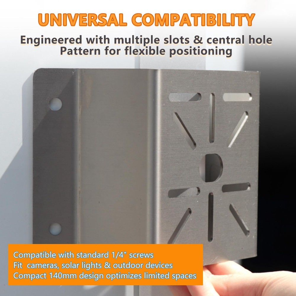 2 Pack Corner Wall Mount Bracket for Security Cameras - Adjustable Metal Wall...