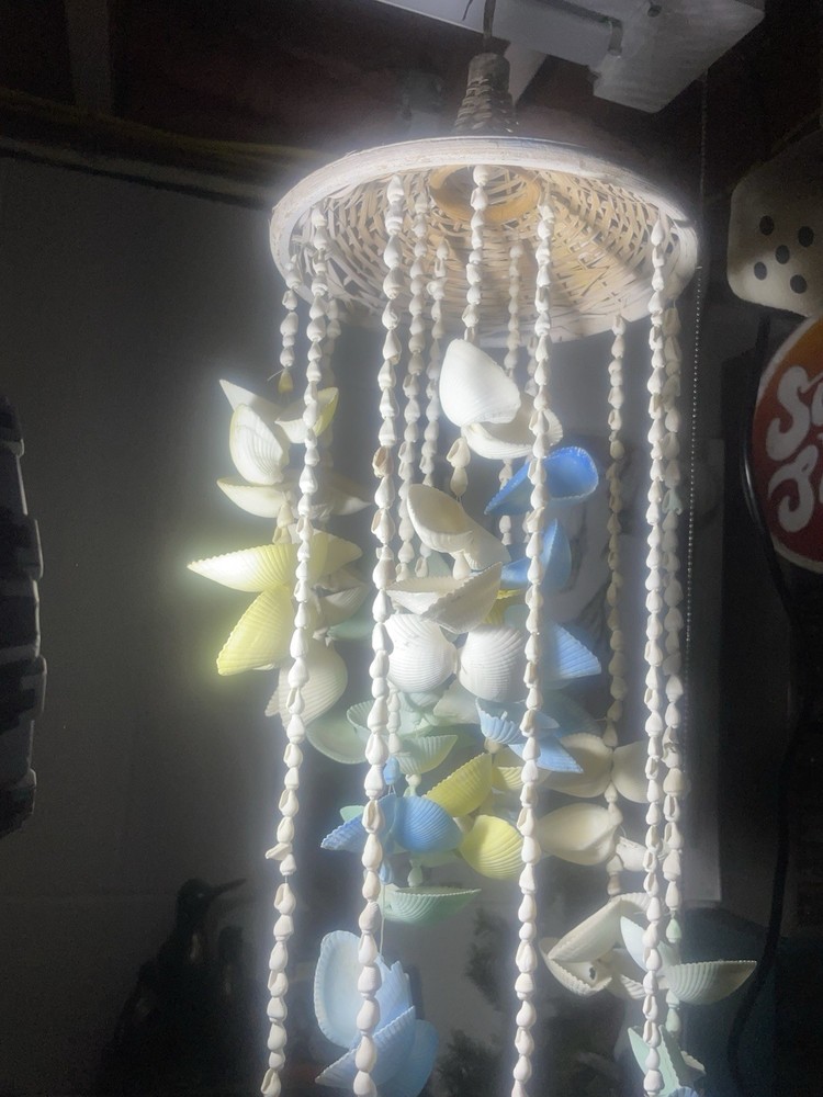 Vintage Handmade Seashell Windchime