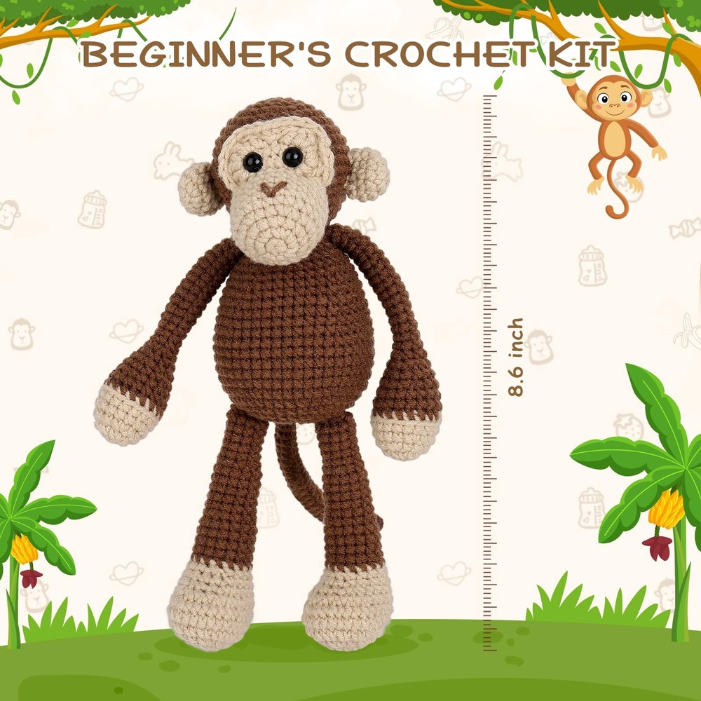 Crochet Kit for Beginners, Crochet Kits with Step-by-Step Video Tutorials, Le...