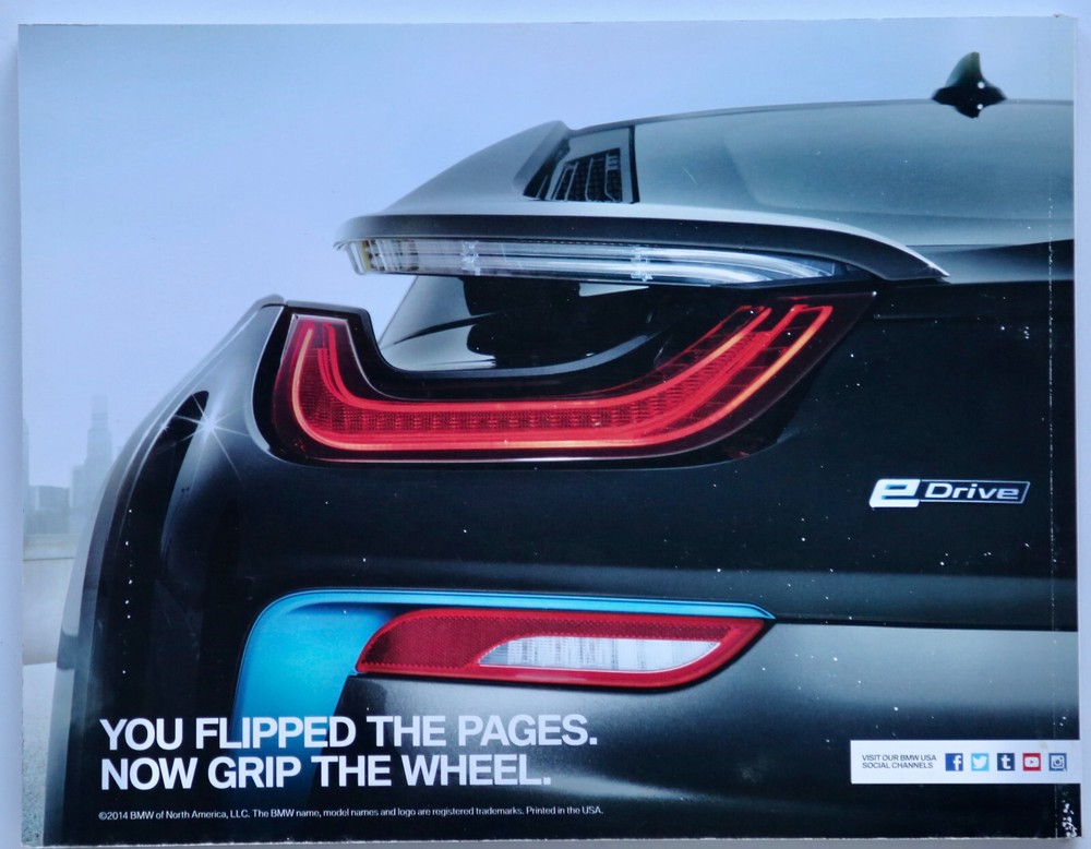 2014 BMW Brochure With i8 Cover - Includes 2014 Models and Specifications