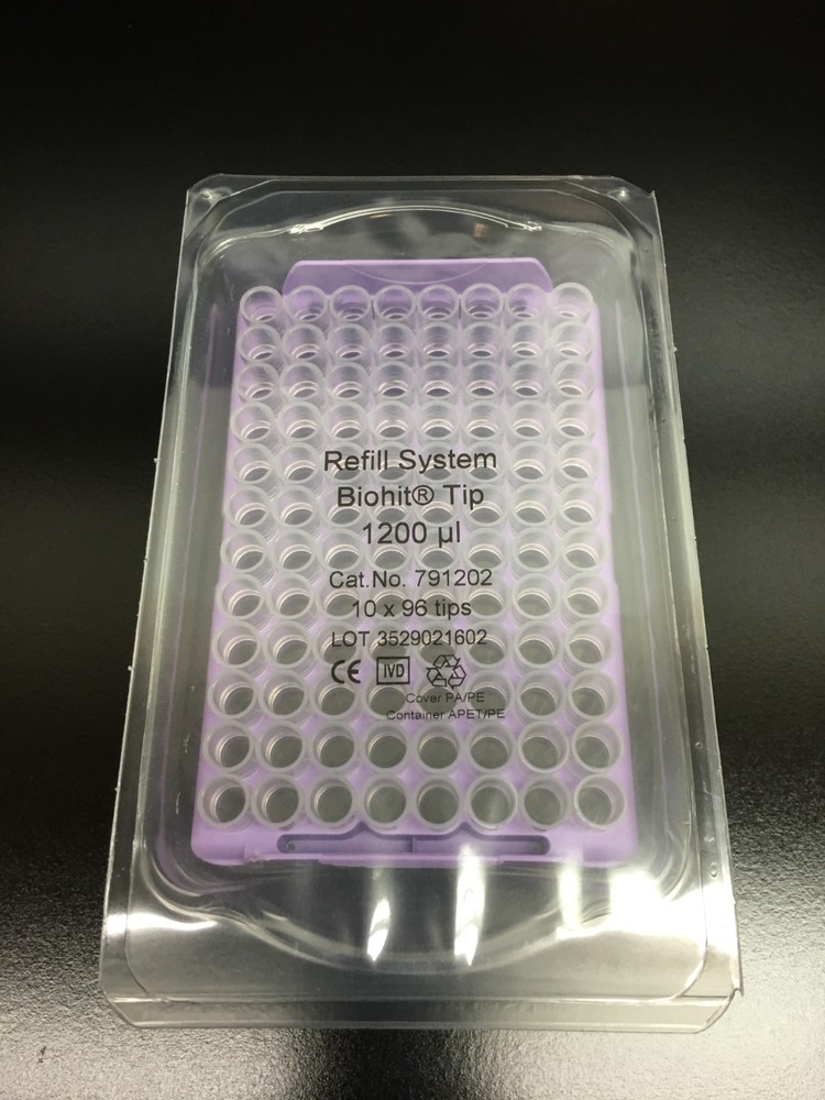 Sartorius Cat No 791202 Biohit Tips 1200uL 96 Tips