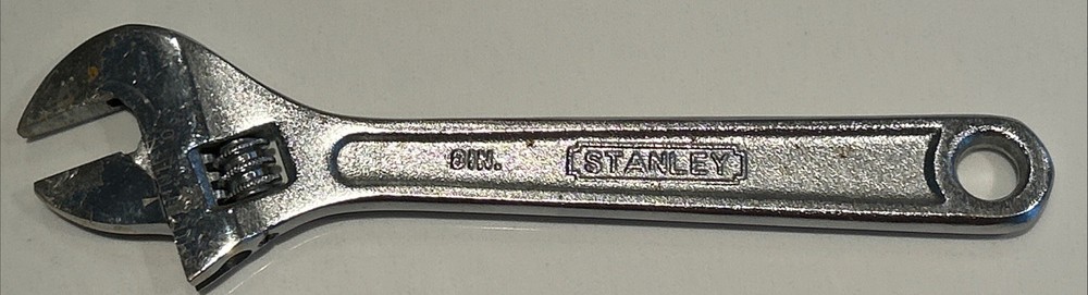 Stanley Adjustable Wrench 8" Chrome Vanadium 200mm