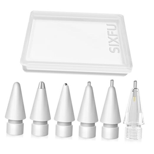 Replacement Pencil Tips for Apple Pencil, 6 Pack White Customized version