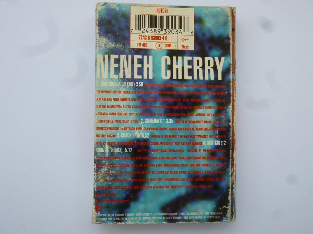 NENEH CHERRY - KOOTCHI - CASSETTE SINGLE