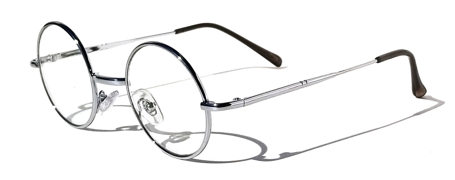 KIDS Scientist Wizard Nerd Fake Round Costume Clear Lens Eye Glasses Ages 3-12