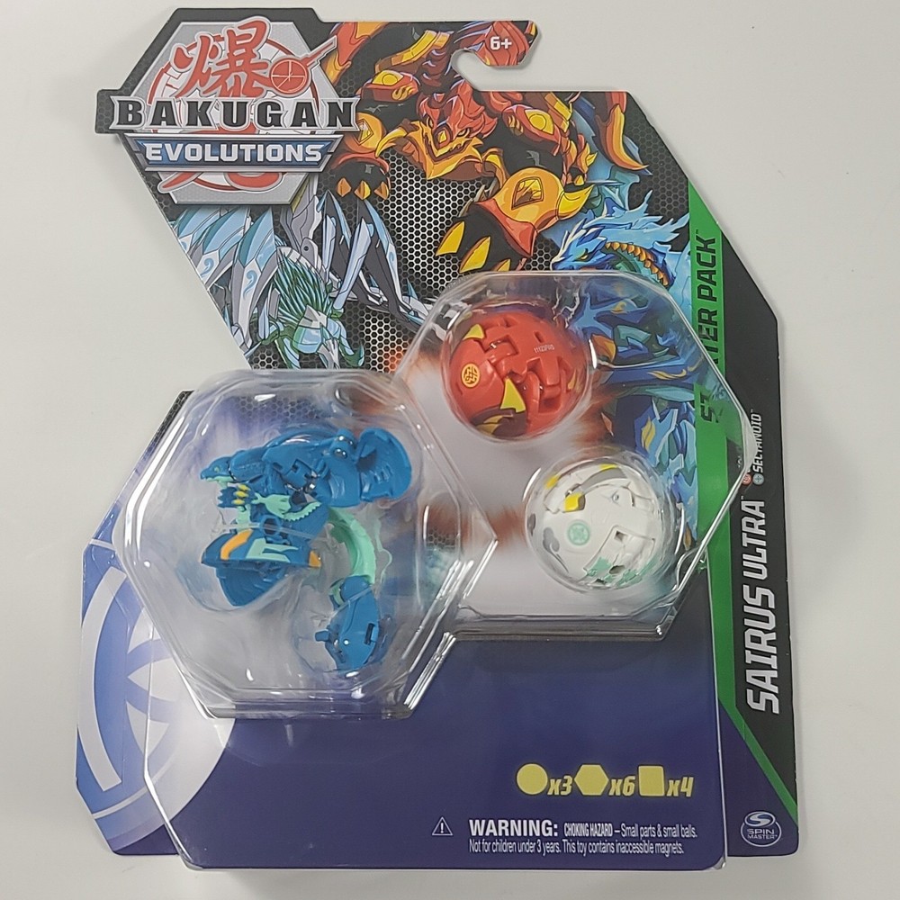 SpinMaster Bakugan Evolutions Sairus Ultra + Sectanoid & Colossus Starter Pack