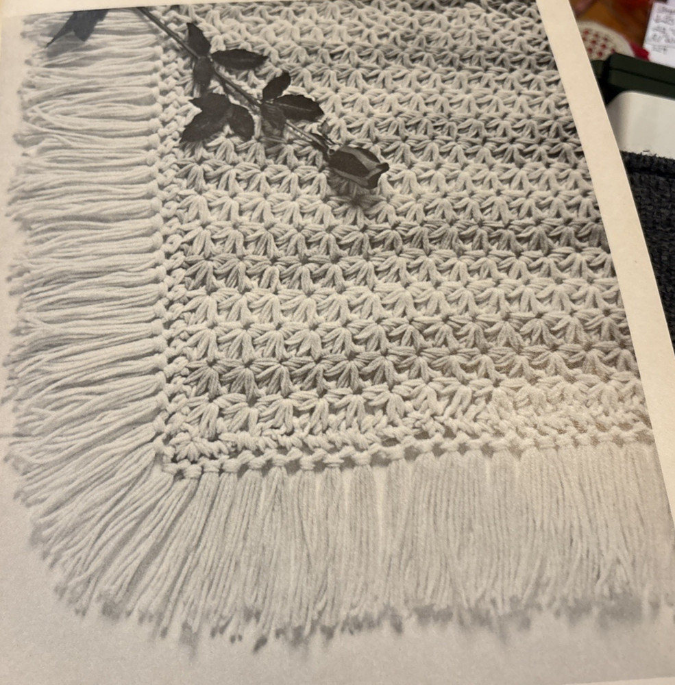 Vtg Rare Complete AFGHAN 1970 Pattern Bk