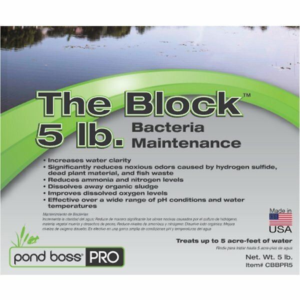 Pond Boss The Block 5 lb. Pond Bacteria  Bio-Maintenance  CBBPR5