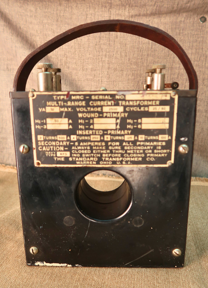 Military Multi Range Current Transformer Vintage Electrical Test Equipment