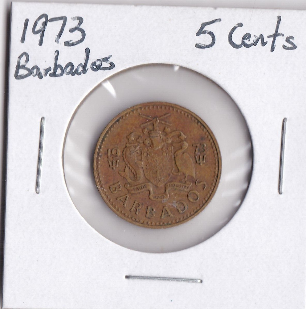 1973 Barbados 5 Cents