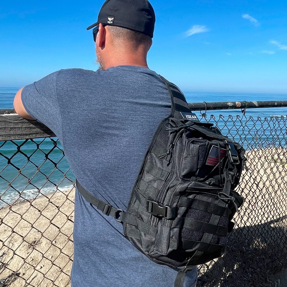 Tactical Sling Bag Pack Range Bag Military Rover Assault Shoulder Backpack Molle
