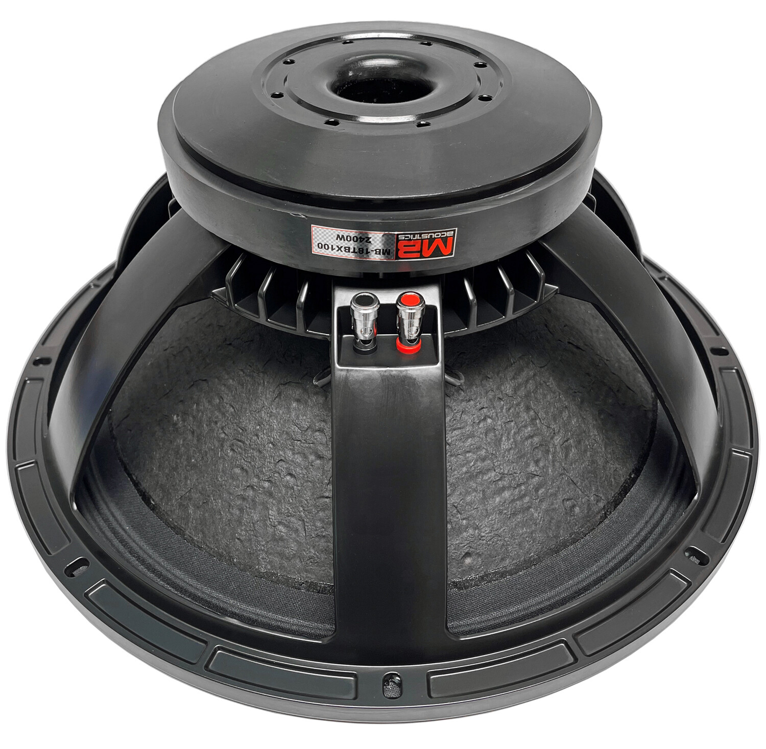 18" PA Woofer 4" Glass Fibre IN-OUT VC, Demodulation Ring, 2400W, MB Acoustics