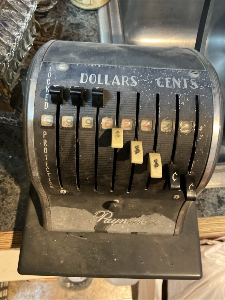 Vintage Check Writer By Paymaster