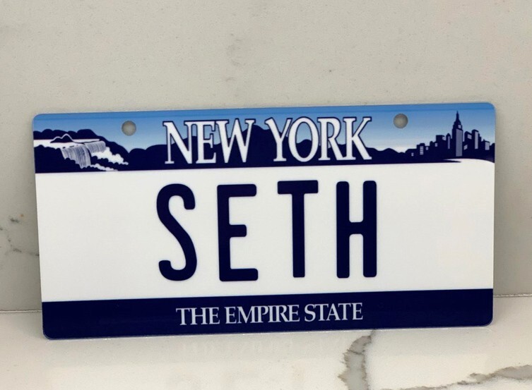 Custom Personalized Mini State License Plate. Pick your State. 3"x6" size