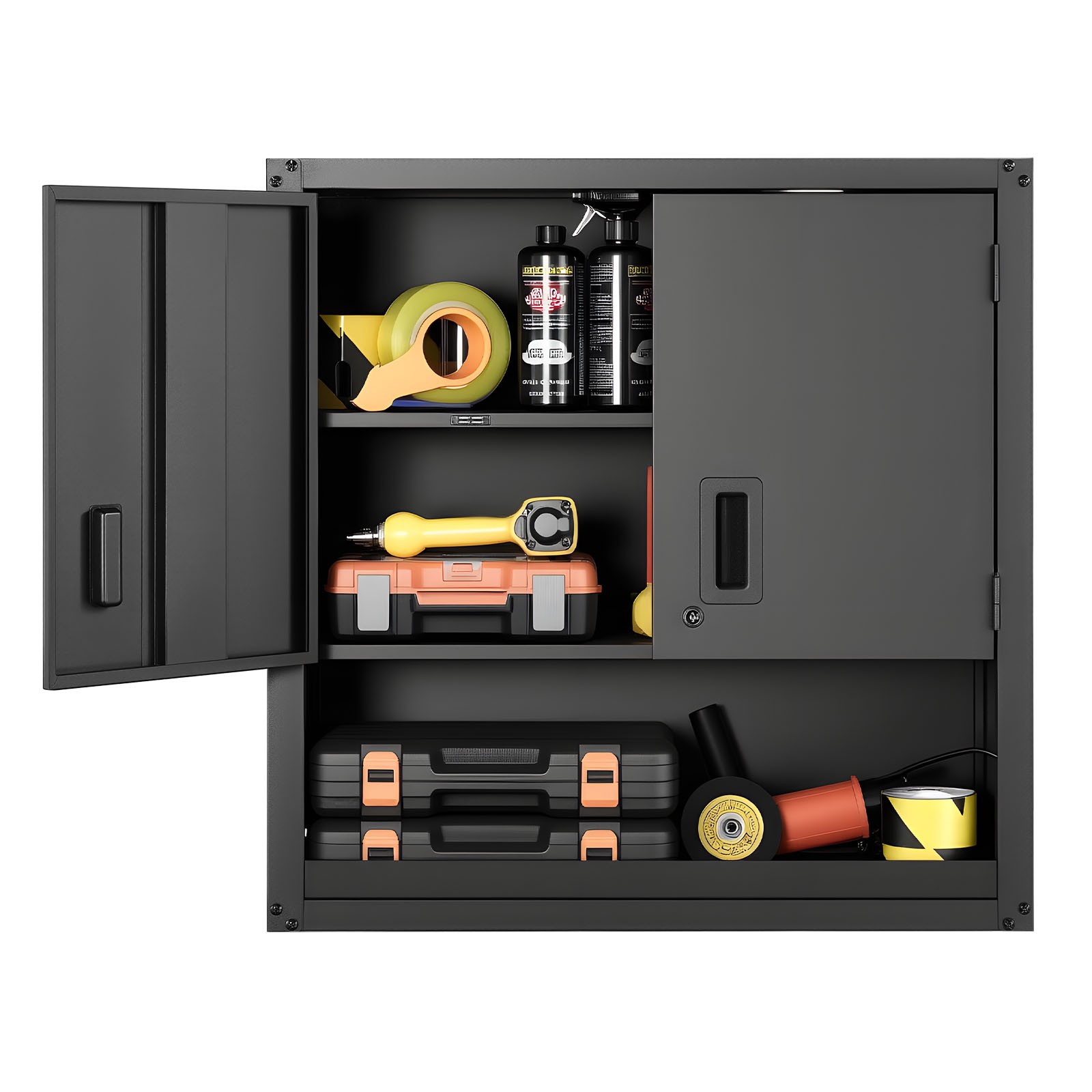 VEVOR Metal Wall Cabinet 30 inch Garage Wall Cabinet with Adjustable Shelf