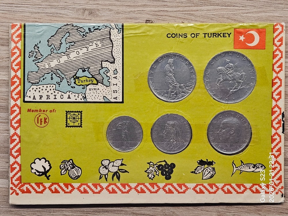 Turkey souvenir coin set