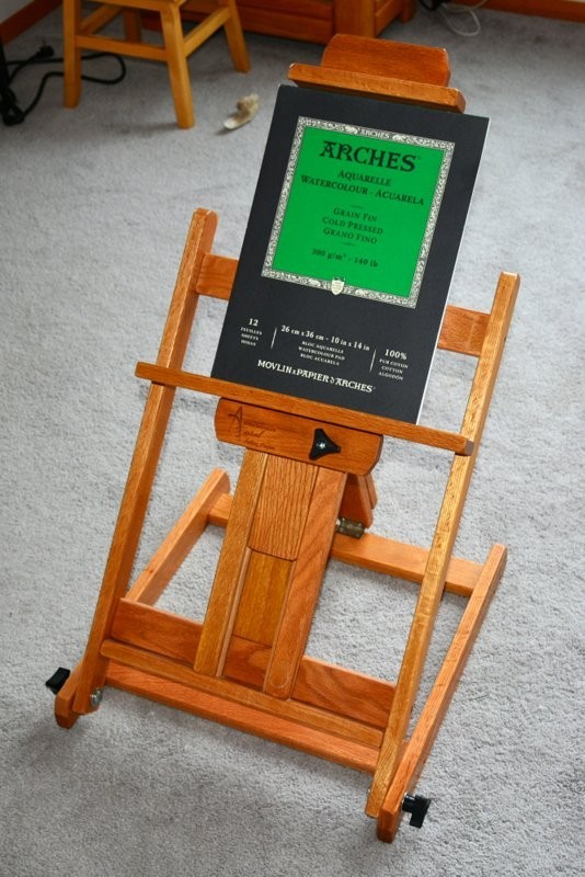 AMERICAN SOLID OAK LARGE TABLETOP EASEL