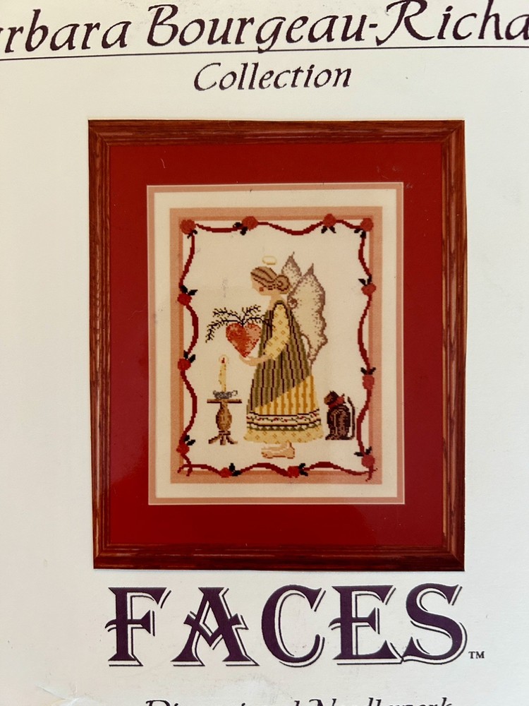 Barbara Bourgeau-Richards Faces Dimensional Needlework Patterns Lot 3
