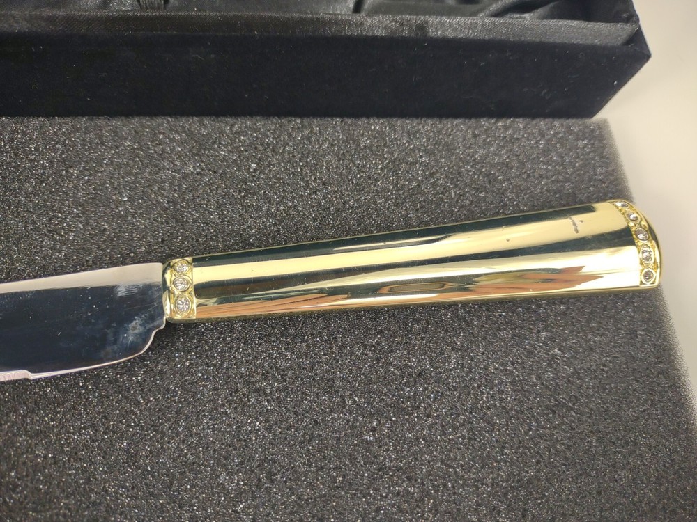 Things Remembered Cake Serving Set silver plated flute and server w box wedding