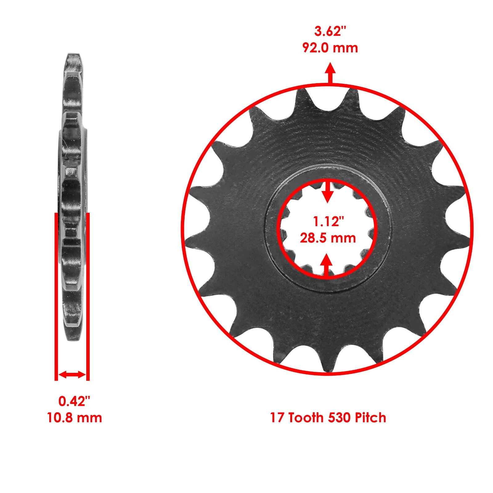 Golden O-Ring Drive Chain & Sprocket Kit for Yamaha R1 YZF-R1 2004-2008