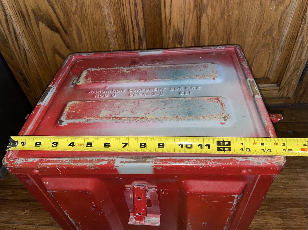 Vintage 1950's  AMMO COMPONENT BOX METAL MK2 MOD 0