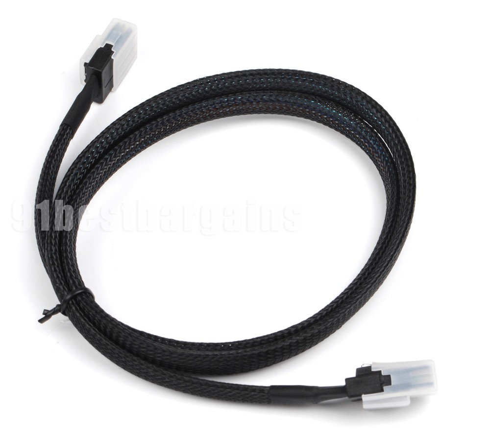 2Pcs SFF-8087 to SFF-8087 Internal Mini SAS 36Pin Server Hard Disk RAID Cable 1m