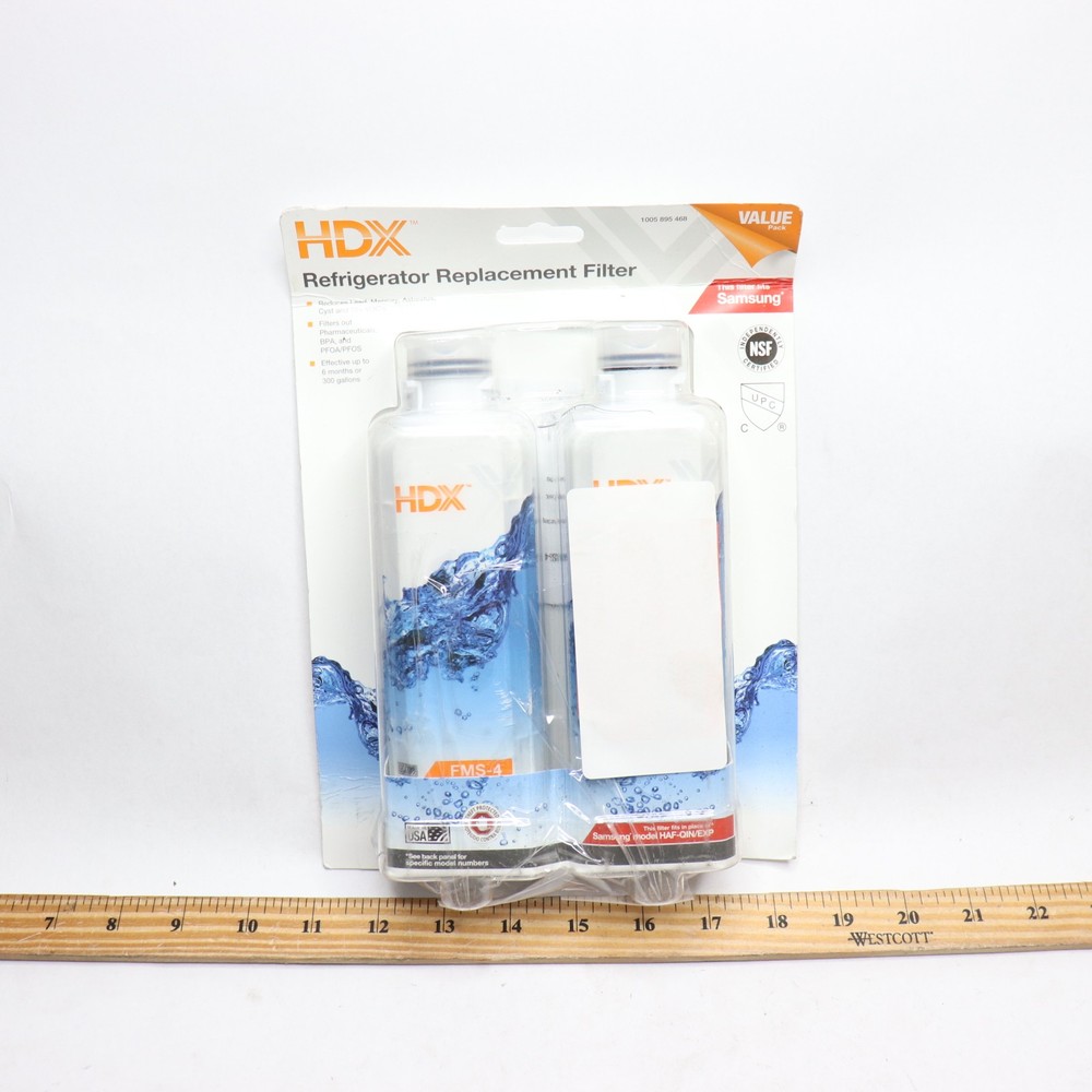 (2-Pk) HDX Refrigerator Water Filter Replacement Fits Samsung