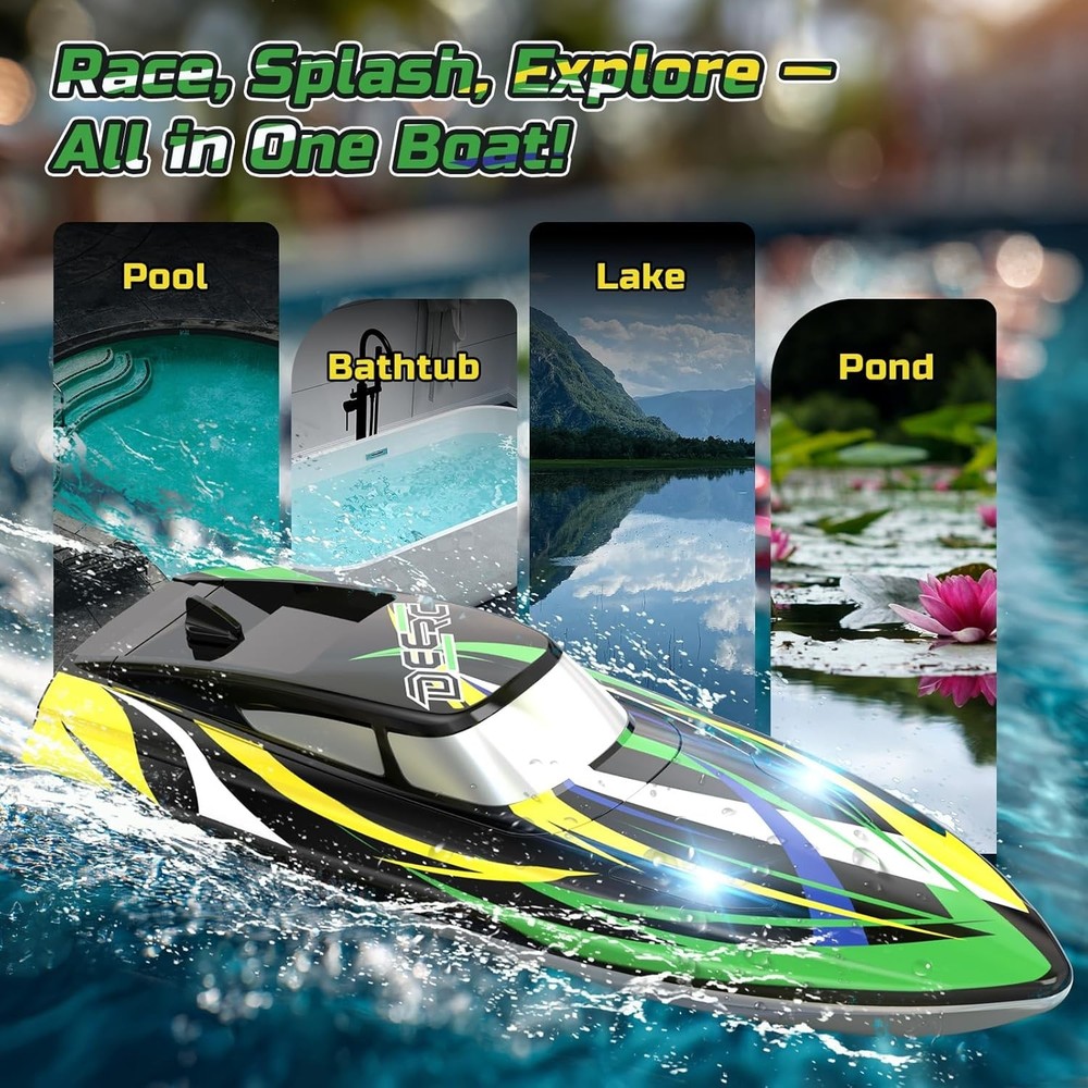 30KM/H Remote Control Boat with Lights