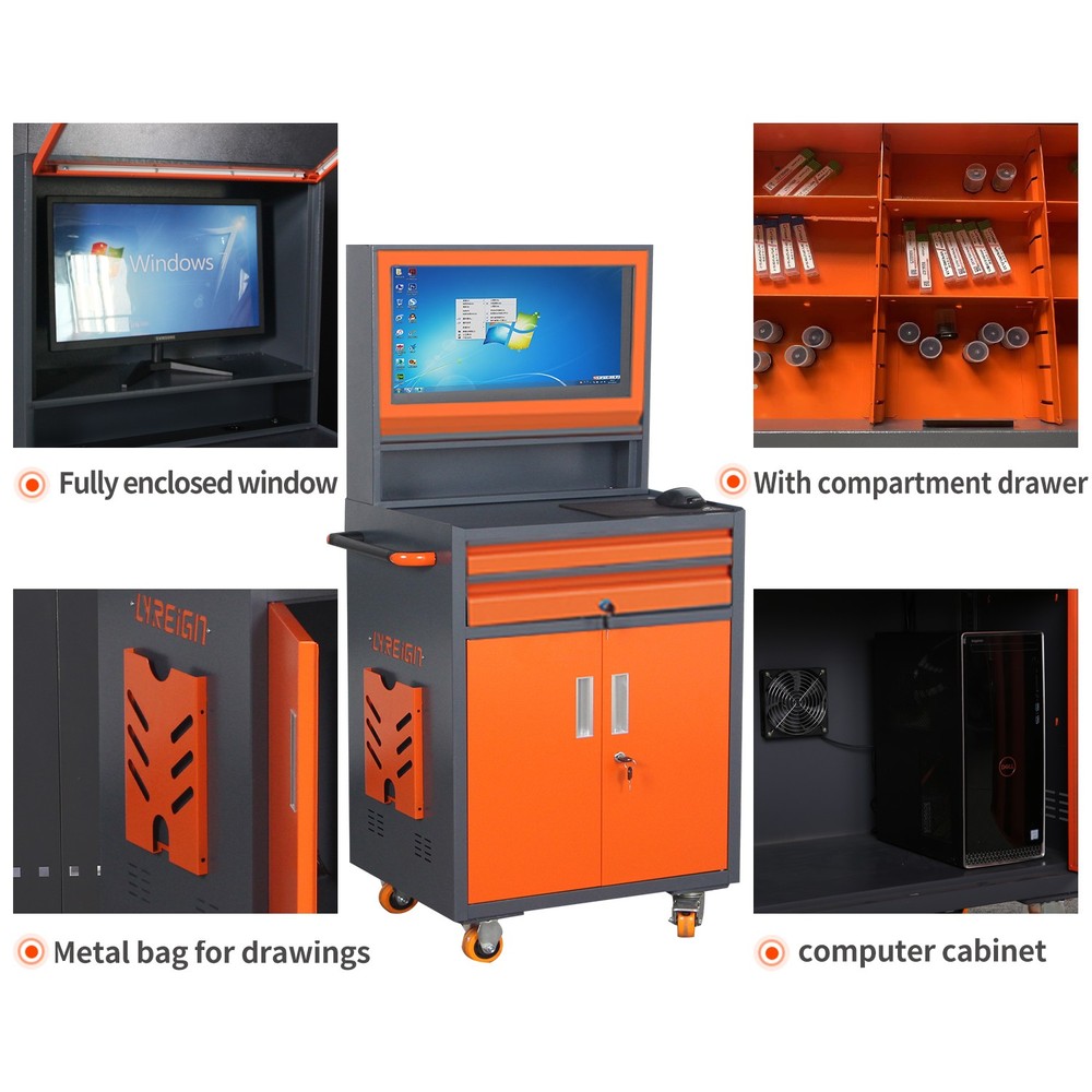 Industrial PC Cabinet Metal Computer Cabinet Mobile Security Computer Cabinet