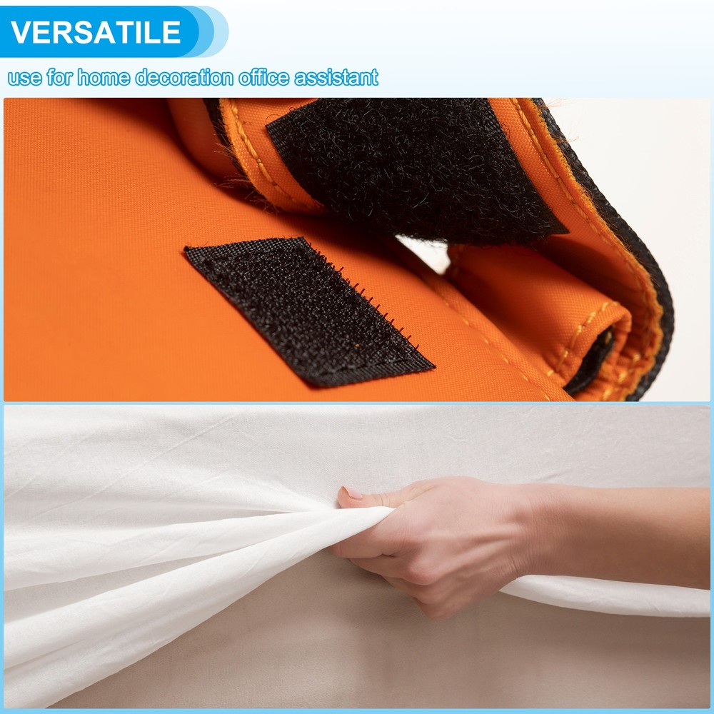 1 Set 2" x 30ft Hook and Loop Strips Roll Tape Double Sided White