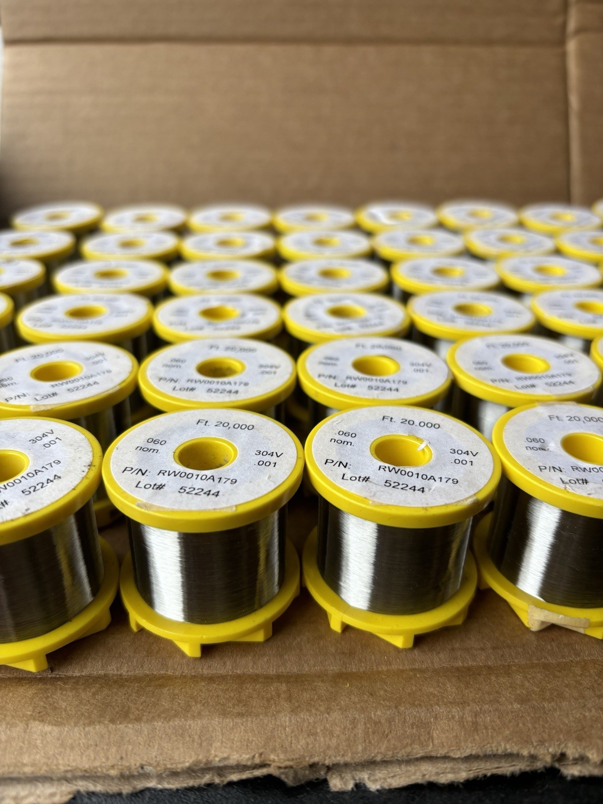 Ultra-Fine Stainless Steel Wire – RW0010A179 20,000 FT 304v -060 NOM -001 1 UNIT