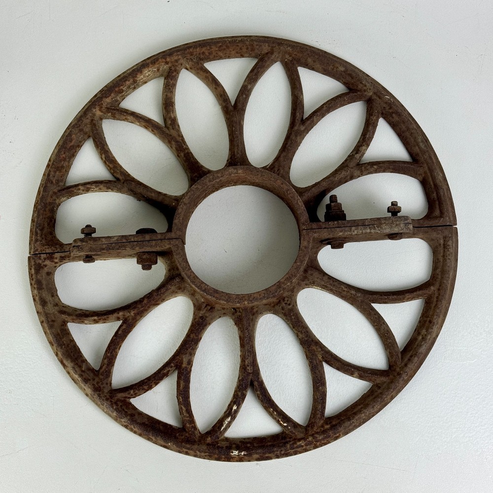 Antique Cast Iron Sidewalk/Garden Circular Tree Root Guard, 20" Diameter