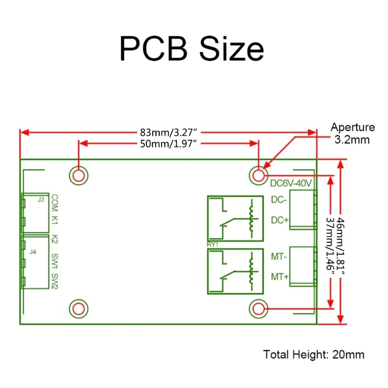 Forward Reverse Controller for DIY Toy Motor Control Module 4V 40 V Module