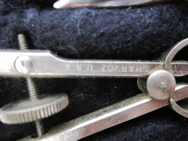 Vtg Antique Präcision Precision Drafting Technical Drawing Tool Set Lot & Case