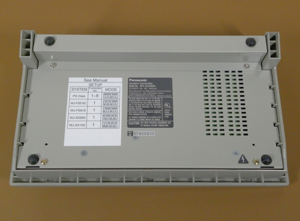 Panasonic WV-CU360C System Controller w/ Extra Faceplates