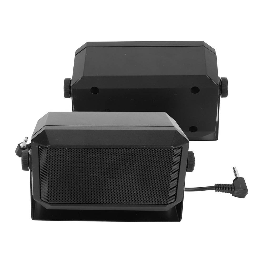 Professional Rectangular 3.5mm Plug 5W CB External Speaker For Car Radio New