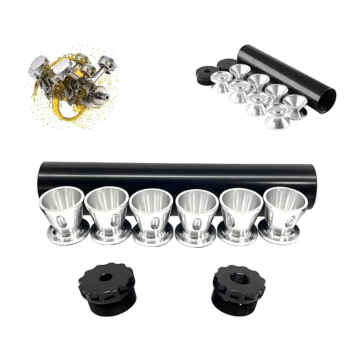 Automotive Accessories,Fuel Filter 1/2 X 28 with Multiple End Caps,