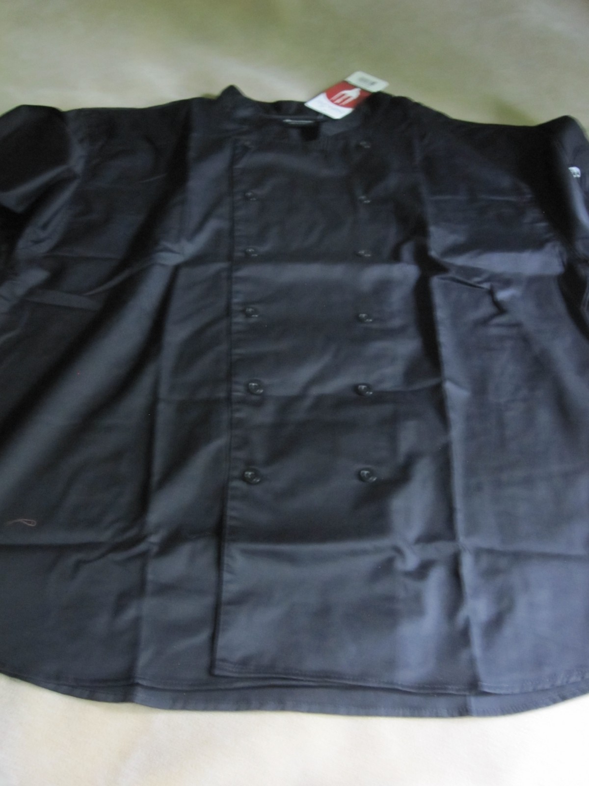 Chef Works S100 Black Chef Shirt Top Size 3X New, Free Shipping