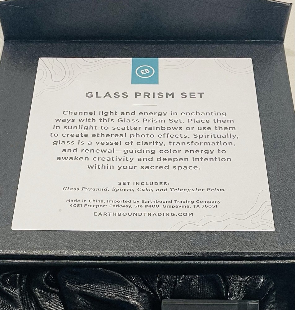 Earth Bound Trading Co. Rainbow Glass Prism Gift Set