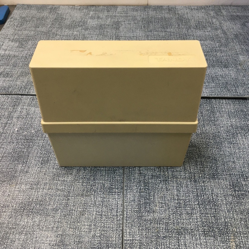 Tandy CD/DVD plastic storage organizer box and OEM software