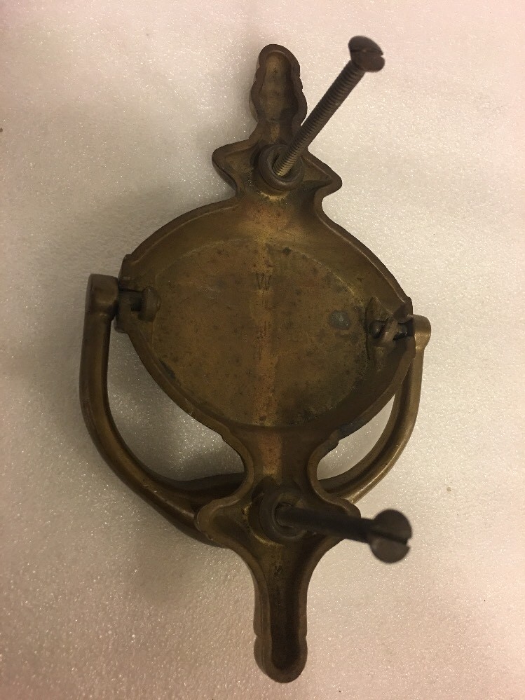 Antique Solid Brass Door Knocker 7"