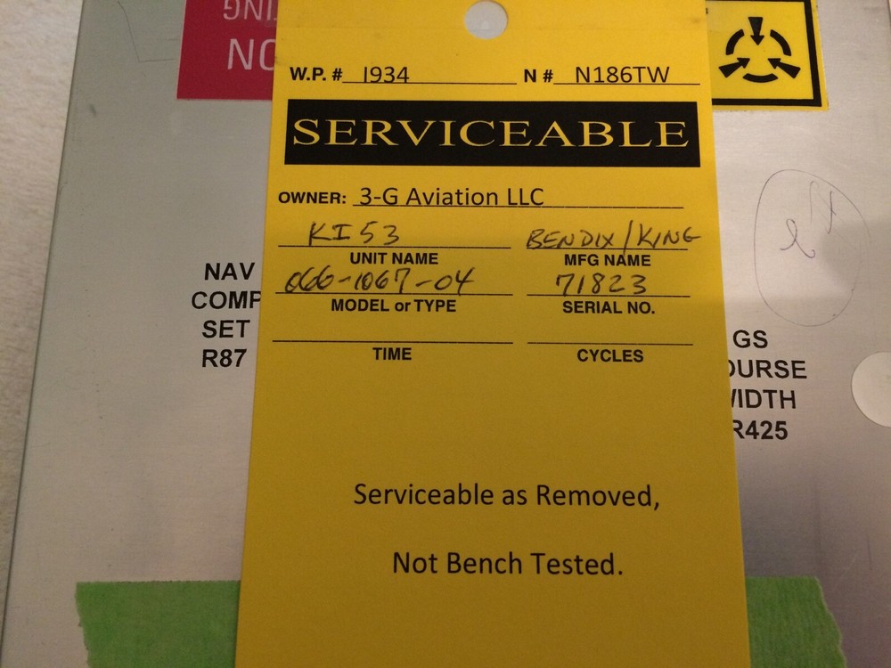 Bendix/King CNI5000 Radio Stack and Rack