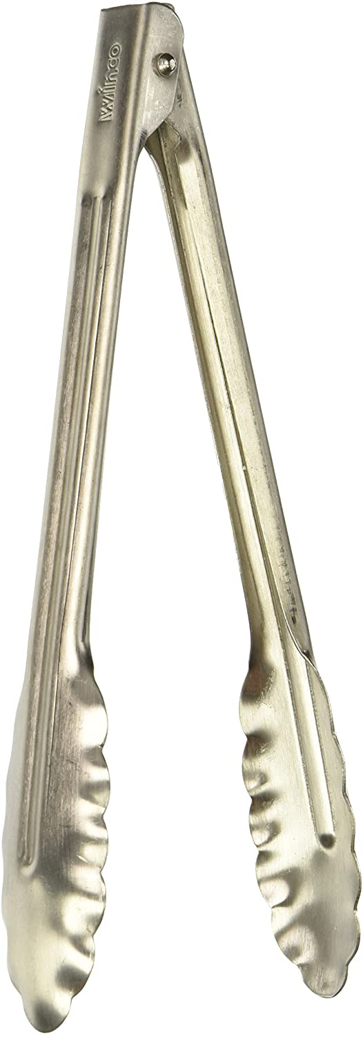 9 Inch Stainless Steel Utility Tong for Salad, BBQ, Meat Grill
