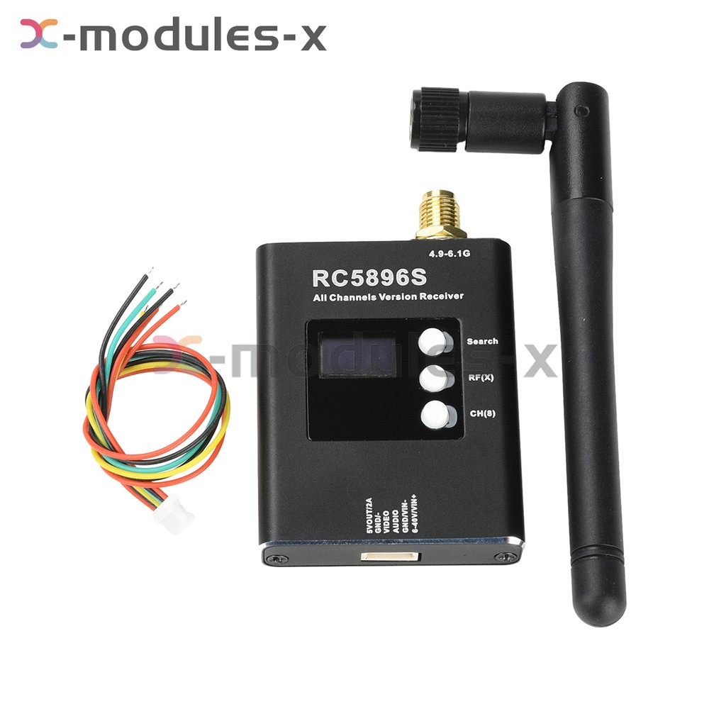 DC6-40V RC5896S Receiver 5.8GHz Video Receiver Transmitter With Antenna