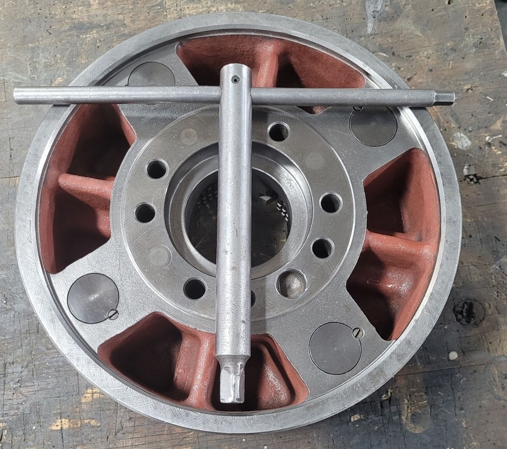 12in Bison Lathe Chuck – 4 Jaws Plain Back