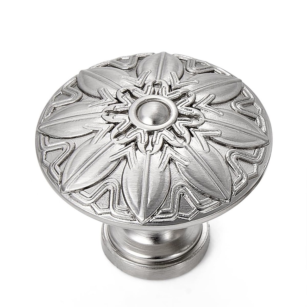 Round Cabinet Pulls- 20 Pack / 1.25 Inch32mm Brushed Nickel Drawer Knobs Mode...