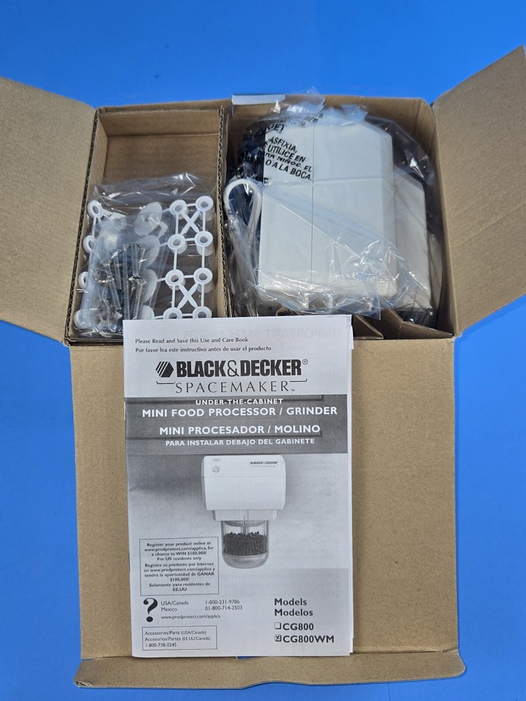 Black and Decker Space maker Mini Food Processor and Grinder CG800WM