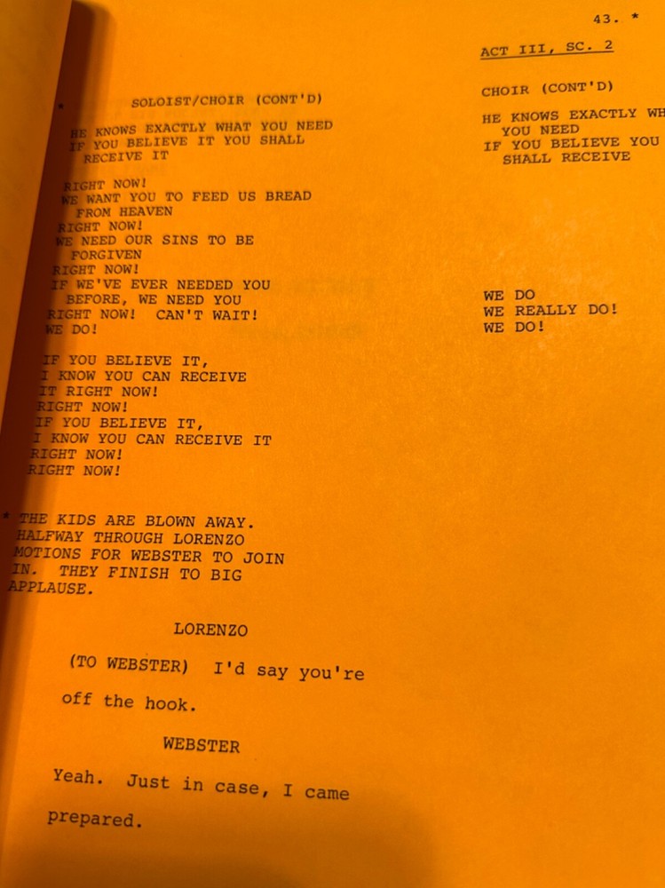 WEBSTER ORIGINAL TV SHOW SCRIPT EPISODE THE GOSPAL TRUTH
