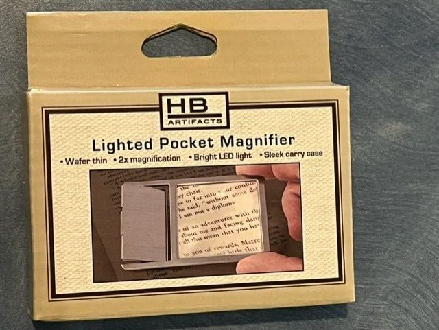 HB Artifacts Lighted Pocket Magnifier